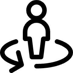Single Neutral Rotate Icon from Ultimate Regular Set