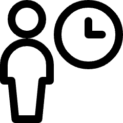 Single Neutral Time Icon from Ultimate Regular Set