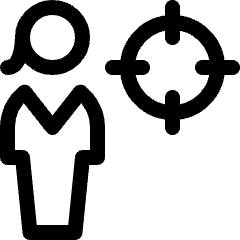 Single Woman Aim Icon from Ultimate Regular Set