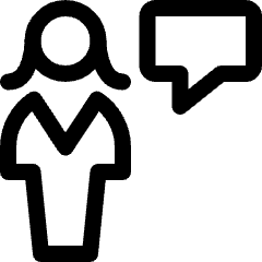 Single Woman Chat Icon from Ultimate Regular Set