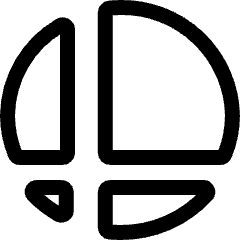 Video Game Logo Smash Bros Icon from Ultimate Regular Set