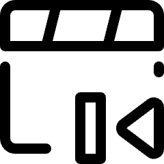 Controls Movie Previous Icon from Ultimate Regular Set