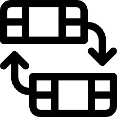 Video Edit Flip Screen Icon from Ultimate Regular Set