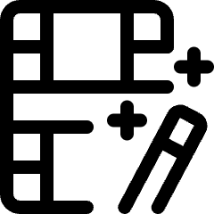 Video Edit Magic Wand Icon from Ultimate Regular Set