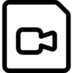 Video File Camera Icon from Ultimate Regular Set