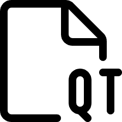 Video File Qt Icon from Ultimate Regular Set