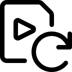 Video File Refresh Icon from Ultimate Regular Set