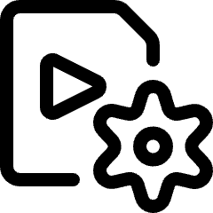 Video File Settings Icon from Ultimate Regular Set