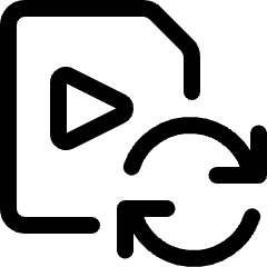 Video File Sync Icon from Ultimate Regular Set