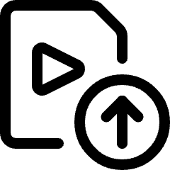 Video File Upload Icon from Ultimate Regular Set
