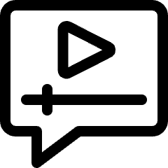 Video Player Subtitle Icon from Ultimate Regular Set