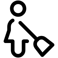 Cleaning Man Icon from Ultimate Regular Set