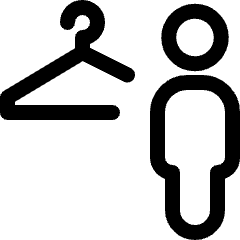 Locker Room Hanger Man Icon from Ultimate Regular Set