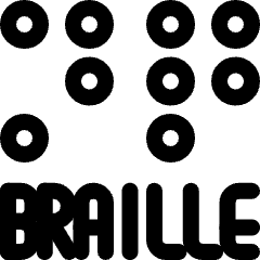 Disability Braille Icon from Ultimate Regular Set