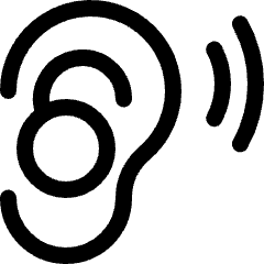 Disability Hearing Aid Icon from Ultimate Regular Set