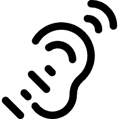 Disability Hearing Icon from Ultimate Regular Set