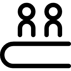 Moving Walkway People Icon from Ultimate Regular Set