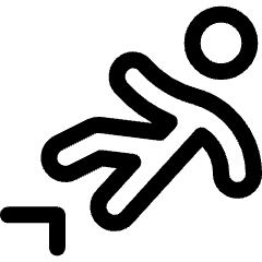 Safety Danger Cliff Icon from Ultimate Regular Set