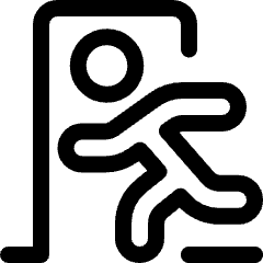 Safety Exit Door Icon from Ultimate Regular Set