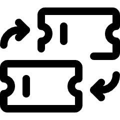 Ticket Exchange Icon from Ultimate Regular Set