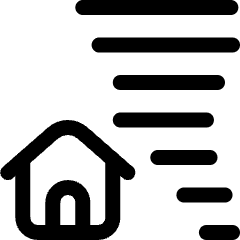 Natural Disaster Hurricane House Icon from Ultimate Regular Set