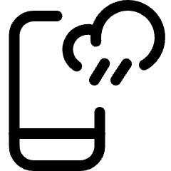 Weather App Rain Icon from Ultimate Regular Set