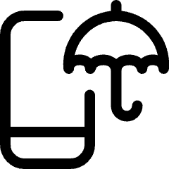 Weather App Rain Umbrella Icon from Ultimate Regular Set