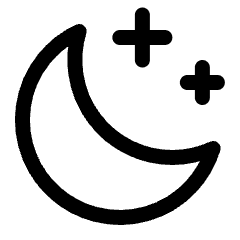 Weather Night Clear Icon from Ultimate Regular Set