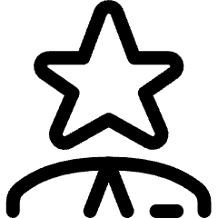 Human Resources Employee Star Icon from Ultimate Regular Set