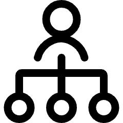 Human Resources Hierarchy Icon from Ultimate Regular Set