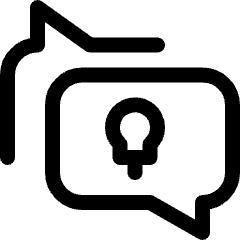 Idea Message Icon from Ultimate Regular Set