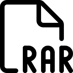 File Rar Icon from Ultimate Regular Set