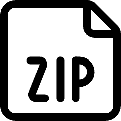 File Zip 1 Icon from Ultimate Regular Set