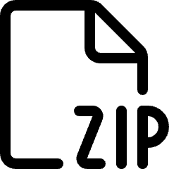 File Zip Icon from Ultimate Regular Set
