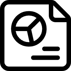 Office File Graph Alternate Icon from Ultimate Regular Set