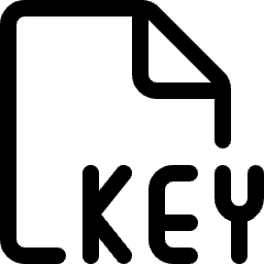 Office File Key 1 Icon from Ultimate Regular Set