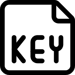 Office File Key Icon from Ultimate Regular Set