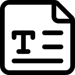 Office File Text Alternate Icon from Ultimate Regular Set