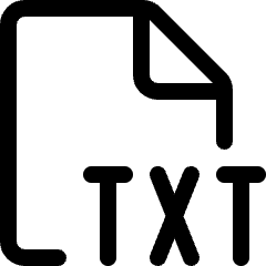 Office File Txt 1 Icon from Ultimate Regular Set