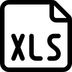 Office File Xls Icon from Ultimate Regular Set