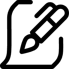 Office Sign Document Icon from Ultimate Regular Set