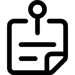 Task List Pin Icon from Ultimate Regular Set