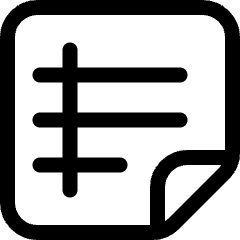 Task List Text Icon from Ultimate Regular Set