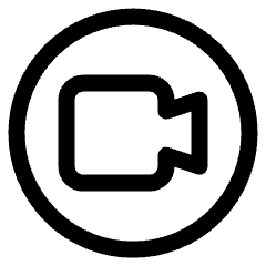 Meeting Camera Circle Icon from Ultimate Regular Set