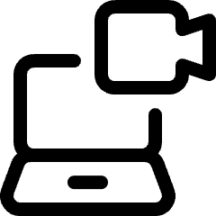 Meeting Laptop Icon from Ultimate Regular Set