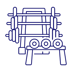Weightlifting Illustration from UX Line Set