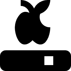 School Book Apple Physic Icon from Nova Solid Set