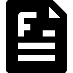 School Worksheet F Fail Icon from Nova Solid Set