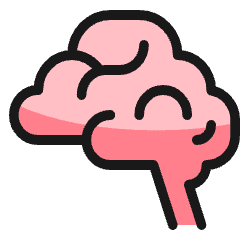 Study Brain 1 Icon from Ultimate Colors Set