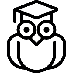 Study Owl Icon from Ultimate Light Set